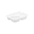 Barquette CPET Mapcor blanc 3 comp 227x178x50mm